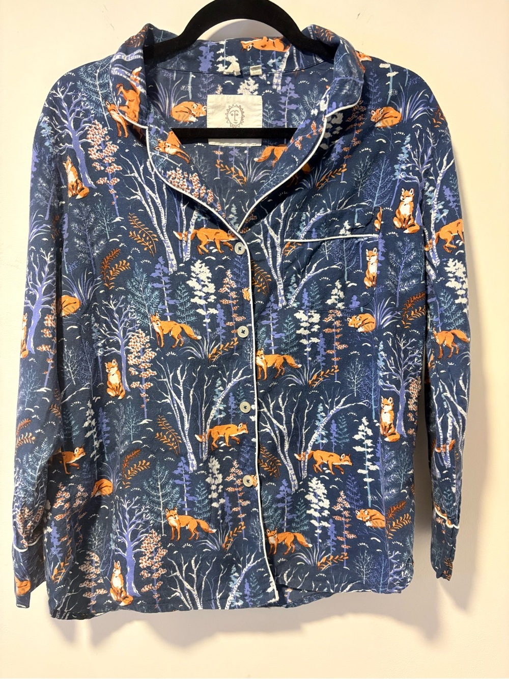 Printfresh Fox and Folklore Pajamas Set Flannel Women’s Small - Picture 2 of 14
